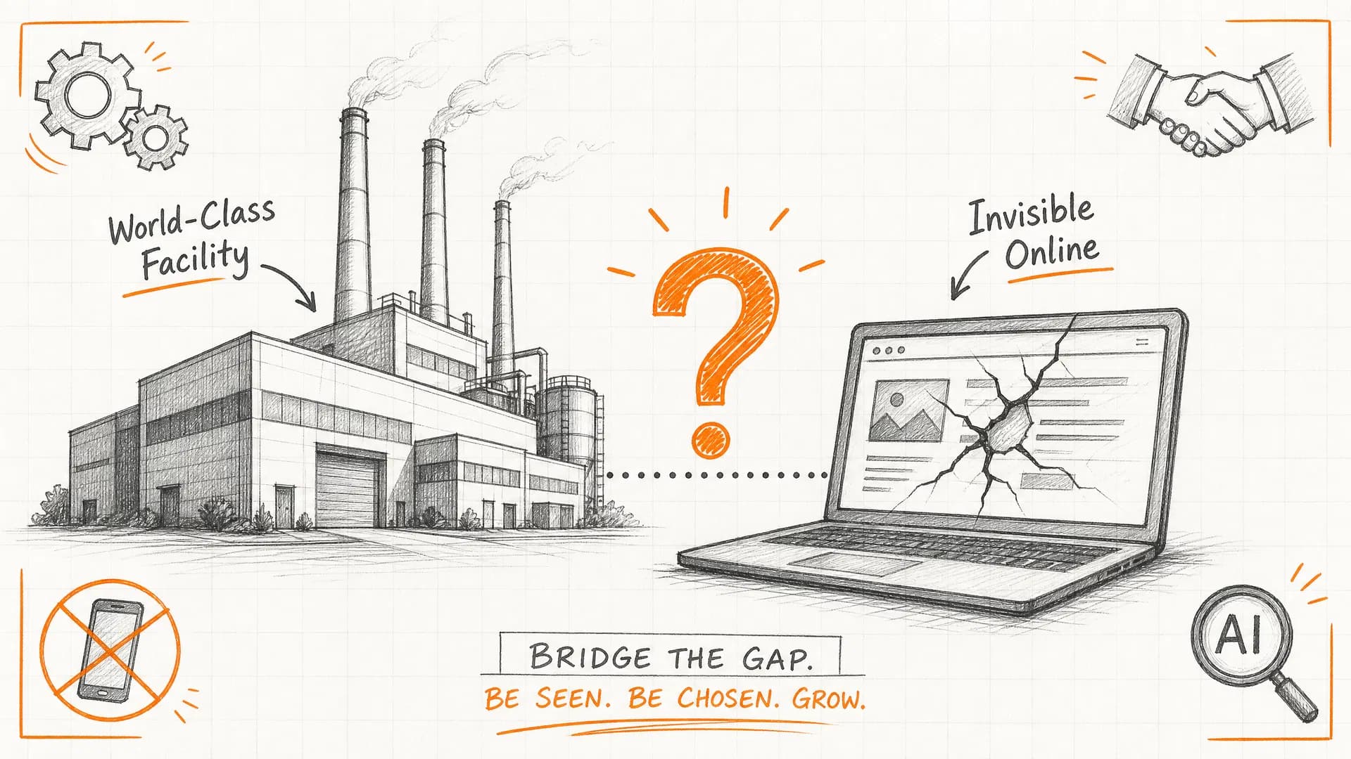 The Paradox of Industrial Growth — world-class facility, invisible online